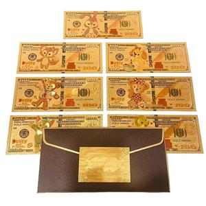 Billete Conmemorativo <span class=keywords><strong>de</strong></span> Anime Americano Duffy's Friends, Billete <span class=keywords><strong>de</strong></span> <span class=keywords><strong>100</strong></span> Dólares con Lámina Dorada, Moneda Ficticia <span class=keywords><strong>de</strong></span> Anime, Billete <span class=keywords><strong>de</strong></span> Oro <span class=keywords><strong>de</strong></span> 24k - Product Image 2