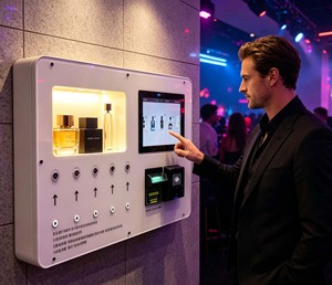 Dispensador automático de fragancias, <span class=keywords><strong>máquina</strong></span> expendedora inteligente de perfumes <span class=keywords><strong>con</strong></span> lector de tarjetas <span class=keywords><strong>para</strong></span> <span class=keywords><strong>pagar</strong></span>. - Product Image 1