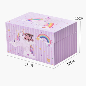 Unicorn <strong>Jewellery</strong> <strong>Box</strong> Recyclable Paper <strong>Musical</strong> Princess Toy Gift <strong>Box</strong> for Girls for Kids' Storage and Display - Product Image 4