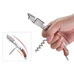 Tire-bouchon en bois <span class=keywords><strong>de</strong></span> rose personnalisable avec logo, décapsuleur tout-en-un et coupe-capsule pour bouteilles <span class=keywords><strong>de</strong></span> vin et bière - Product Image 3