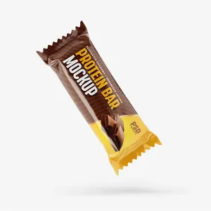 Custom Heal Seal chocolate snack energy bar involucro di carta di alluminio caramella biscotto gommoso barra proteica involucro di guarnizione posteriore