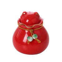Boîte à thé en céramique mignonne et adorable en forme d'animal, pot scellé 160 ml, style maison fraîche, créatif, pour encens ou cendres d'animaux, logo personnalisable
