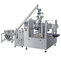 Machine d'emballage automatique de poudre en sachets préformés, ensacheuse de farine et d'assaisonnements de 1 à 5 kg, équipement d'emballage Doypack avec fonction de remplissage