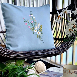 Wholesale Customizable Floral Animal Hand-Embroidered <b>Pillow</b> for Home <b>Decoration</b> - Product Image 1