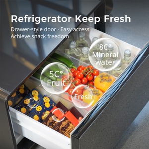 <b>Mini</b> Fridges Table 65l Bedside with Built-in Refrigerator Drawer for Side Use Tb65 1. 65l Large Capacity Hidden Fridge Drawer - Product Image 5
