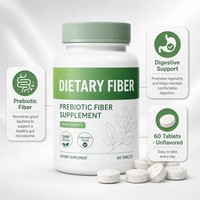 Tablet Serat Antioksidan Dewasa OEM ODM, Permen Serat Diet Sehat, Suplemen Serat, Tablet Portabel