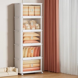 Speicher Schrank Speicher Schrank Schlafzimmer Kleidung Sortierung Kunststoff Snack Kabinett <span class=keywords><strong>Haushalt</strong></span> Falten Aufbewahrungsbox - Product Image 1