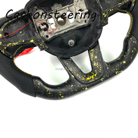 Accessoires intérieurs pour Dodge SRT RT Charger Challenger Hellcat Durange 392 Volant personnalisé en fibre de carbone mate forgée avec LED