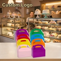 Boîtes de pâtisserie imprimées colorées en gros pour cupcakes et pâtisseries, idéales pour les fêtes