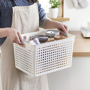 Panier de rangement en plastique pour cuisine, armoires et comptoirs – Organiseurs ménagers en gros pour petites garde-manger - Product Image 2