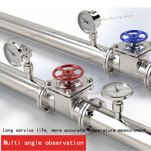 304 Edelstahl Universal Bimetall <span class=keywords><strong>Thermometer</strong></span> Zeiger <span class=keywords><strong>Thermometer</strong></span> Industrie WSS481 Temperatur mess kessel - Product Image 4