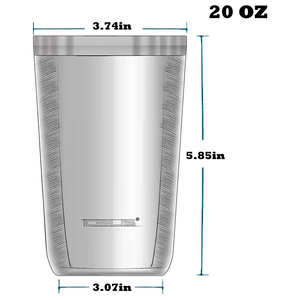 Tasses à bière de 20oz tasses à café à double paroi en acier inoxydable gobelet à vin design avec couvercle - Product Image 5