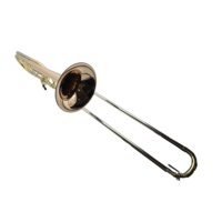 SEASOUND OEM Gold Lacquer Bb/F Key Brass Tenor Trombone with Thayer Valve Included Accessories JYTB508PC Phosphorus