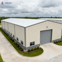 Almacén de Estructura de Acero Prefabricado, Taller Industrial Metálico, Edificio de Almacenamiento de Acero de Una Sola Planta Preconstruido