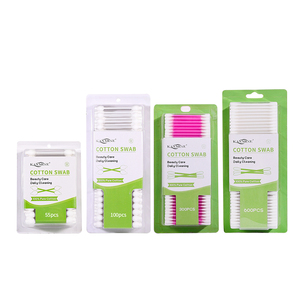 Giá xuất xưởng trên đầu tròn q-mẹo giấy dính bông để sử dụng hàng ngày Q Mẹo bông gạc với bao bì thẻ vỉ - Product Image 3