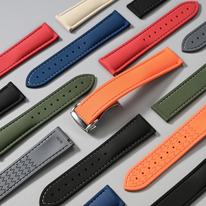 Bracelet de <span class=keywords><strong>montre</strong></span> en fluororubber en vente chaude pour Blancpain pour <span class=keywords><strong>Tissot</strong></span> Remplacer avec un design habile Boucle en métal Bracelet de <span class=keywords><strong>montre</strong></span> de luxe FKM - Product Image 2