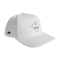 Casquette de baseball réglable de haute qualité à 6 panneaux, visière pré-courbée, tissu en maille à séchage rapide, patch en cuir, casquette de sport unisexe, casquette de golf