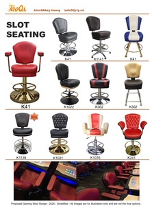 Las Veges Precio de fábrica Buena calidad Base de metal Silla de Bar giratoria Silla de póquer Ranura para asientos Taburete de juego <span class=keywords><strong>Ruleta</strong></span> Silla de casino - Product Image 5