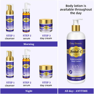 Coffret Soin Visage Anti-Âge au Rétinol et Vitamine C Hydratant, Éclaircissant et Anti-Taches Noires pour Femmes Noires - Product Image 6