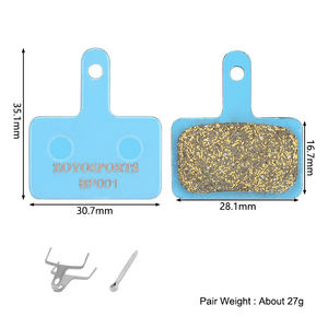 ZOYOSPORTS-freno para bicicleta de montaña, pastilla de freno antidesgaste para <span class=keywords><strong>XT</strong></span> XTR SAINT SLX <span class=keywords><strong>DEORE</strong></span> ZOOM - Product Image 6