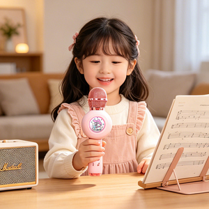 Microphone de karaoké audio USB sans fil, idéal pour TikTok, podcasts et musique pour enfants – Superbe cadeau d'anniversaire ou de Noël, <span class=keywords><strong>jouet</strong></span>. - Product Image 1