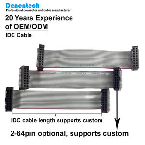 สายริบบิ้นแบนสีเทา16P IDC พร้อมตัวขยายระยะ2*8P 2.54มม. สำหรับอุปกรณ์อิเล็กทรอนิกส์เช่นหน้าจอ LED - Product Image 3