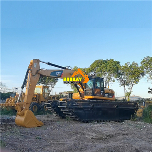 Excavadora Anfibia Usada Caterpillar CAT 320CL 320 de Excelente Rendimiento, Tipo Buggy para Pantanos, Equipo Pesado con Brazo Extendido de 18m - Product Image 2