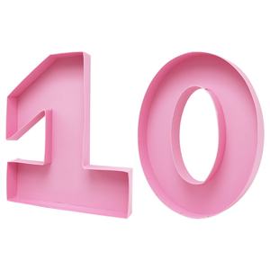 Bandeja de Cartón con Número para Arreglos Florales Rellenables de Aniversario Rosa y Negro, Dulces, Frutas y Charcutería - Product Image 3