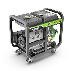 גנרטור דיזל שקט נייד VETEX 8 קילוואט, מנוע נחושת ללא פחמים, התנעה עצמית, אספקת חשמל לגיבוי - Product Image 3