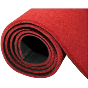 Moden polyester hotel hallway red carpet for events wedding carpets runner rugs clean corridor carpet with PVC rubber backing