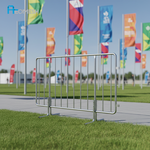 AEOMESH Barriera in Acciaio del Guangdong, Vendita Calda, Recinzione di Sicurezza Stradale 2m, Barriera per Controllo Pedoni Zincata a Caldo, Vendita all'Ingrosso - Product Image 4