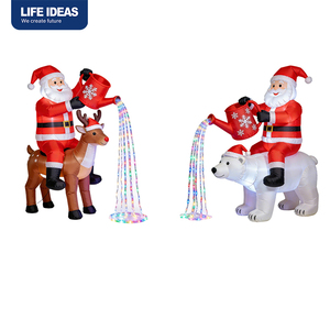 Decoración Navideña Inflable de Santa Claus Rojo de 4 Pies para Exteriores e Interiores, Jardín y Hogar, Venta al Por Mayor - Product Image 3