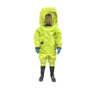 Overol de Protección Química Completamente Cerrado, Resistente a Ácidos y Álcalis, <span class=keywords><strong>con</strong></span> <span class=keywords><strong>Capucha</strong></span> Facial Completa para Laboratorio - Product Image 1