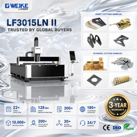 Harga Pabrik Mesin Pemotong Laser Serat 3015 3000W Kabinet Mesin Pemotong Laser Kecil untuk Logam Baja
