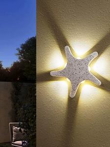 Lámpara de pared LED para exteriores, lámpara de pared para hotel, sala de estar, pasillo, lámpara de pared con forma de estrella de mar - Product Image 3