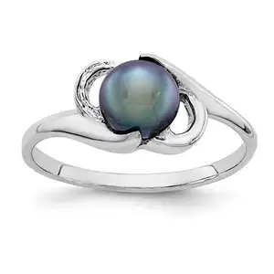 White Gold 14K 18K Jewellery Pearl Jewelry Design White Pearl Ring With Gold Original Pearl Price In India