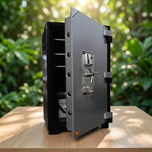 Coffre-fort de sécurité ignifuge YNXD-120FE avec serrure à empreintes digitales, grande capacité, étanche, pour documents commerciaux et bureau, avec compartiment intérieur - Product Image 6