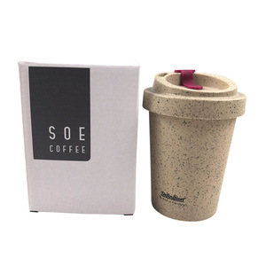 Taza de Café Ecológica de 400 ml Hecha de Material de Café Molido, Taza de Café Reutilizable Biodegradable con Tapa - Product Image 5