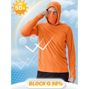 FOXA Sweat à capuche de protection solaire pour homme UPF 50 à manches longues pour la pêche, la randonnée et les activités de plein air - Product Image 5
