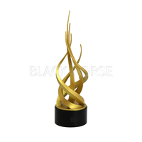 Trophée Flamme Métallique Personnalisé avec Logo, Souvenir Fabriqué en Chine pour les Remises de Prix