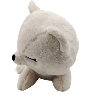 Оптовая продажа, милый подарок на заказ, 13 дюймов, сонный полярный медведь, мягкая плюшевая подушка - Product Image 3