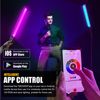 Bâton de couleur Led RGB Tube USB Lampe De Poche Rechargeable Rotatif Debout Selfie Vidéo Studio Lumière pour Vidéo et Photographie