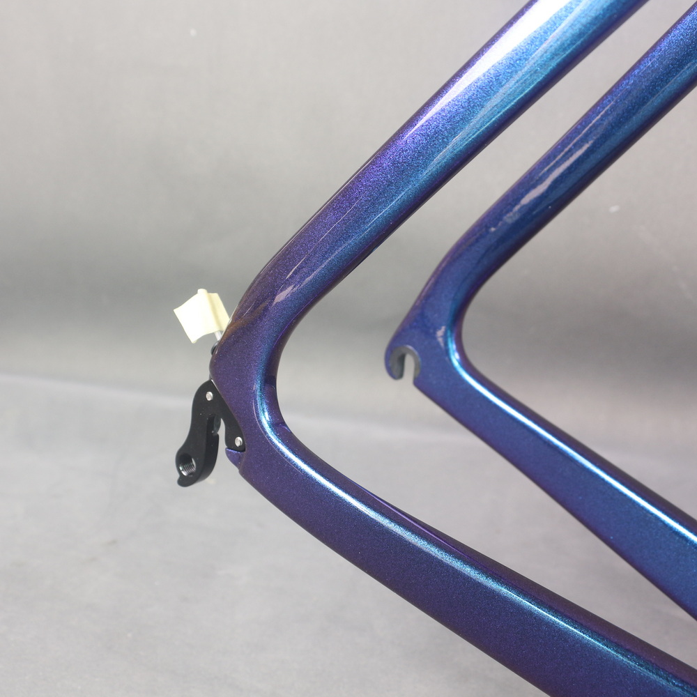 Cadre Vélo Route Carbone 700C - Caméléon, Freins à Disque, Set Complet Avec Fourche