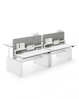 Bureau intelligent Table élévatrice électrique réglable en hauteur Table d'ordinateur double moteurs Bureau assis-debout