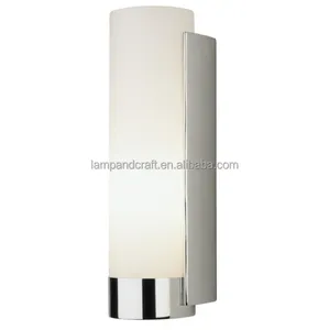 Polished Chrome Wall Sconce with glass shade for home decor bedroom hotel lobby hotel Guestroom