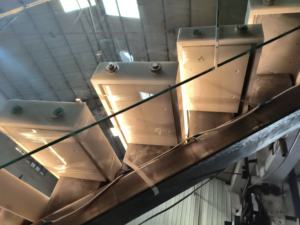 <span class=keywords><strong>Escalier</strong></span> en marbre, monolier, droit, avec éclairage LED, marches en carrelage, marches en pierre naturelle, garde-corps en verre - Product Image 6