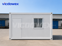 VICDOWEX Bâtiment modulaire préfabriqué en conteneurs à plat avec un design contemporain pour le camp de chantier