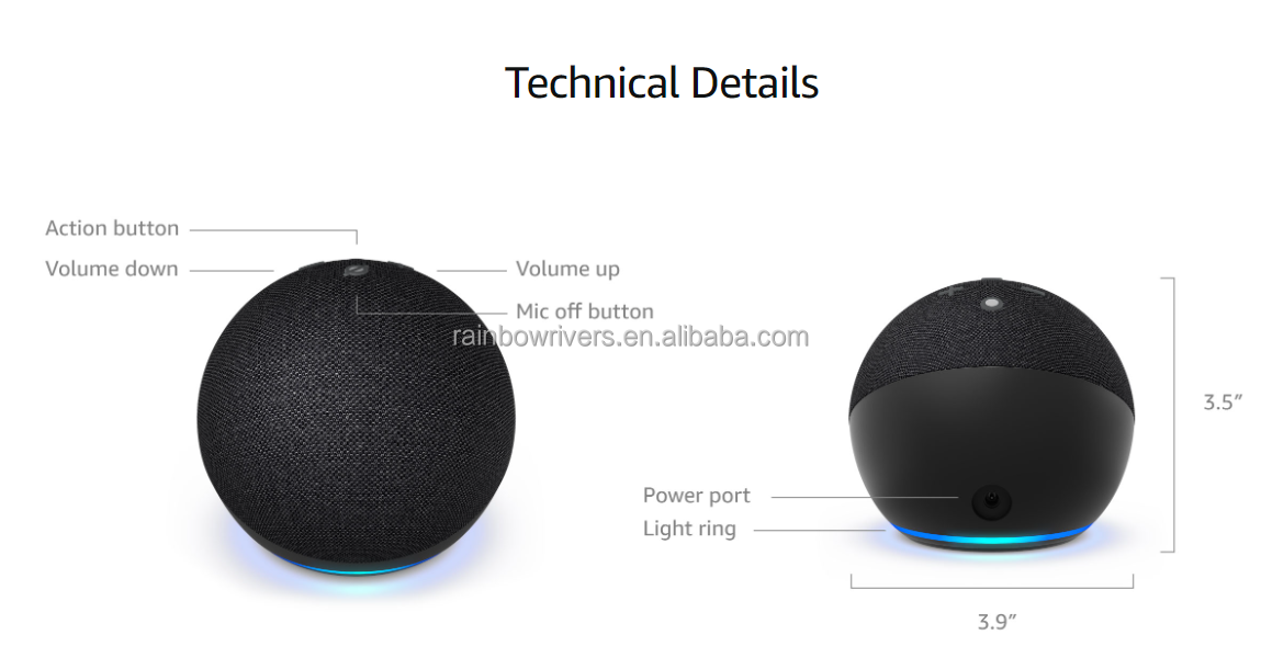 Amazon Echo Smart Speaker Alibaba Echo Dot Alexa Es Mi Amiga Echo