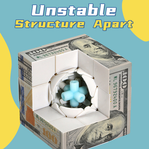 Cube de vitesse 3x3x3 personnalisé avec motif billet de 100 $, en ABS écologique, cube magique professionnel, puzzle anti-stress, cadeau pour <span class=keywords><strong>Kidult</strong></span> - Product Image 5