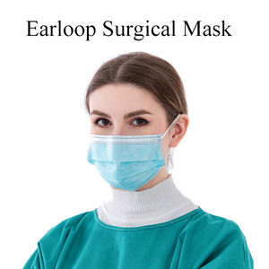 Masker medis sekali pakai biru hitam dewasa tiga lapis perlindungan tahan debu masker wajah antibakteri kelas medis - Product Image 6